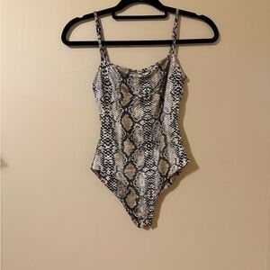 Snakeskin Print Women’s Body Suit